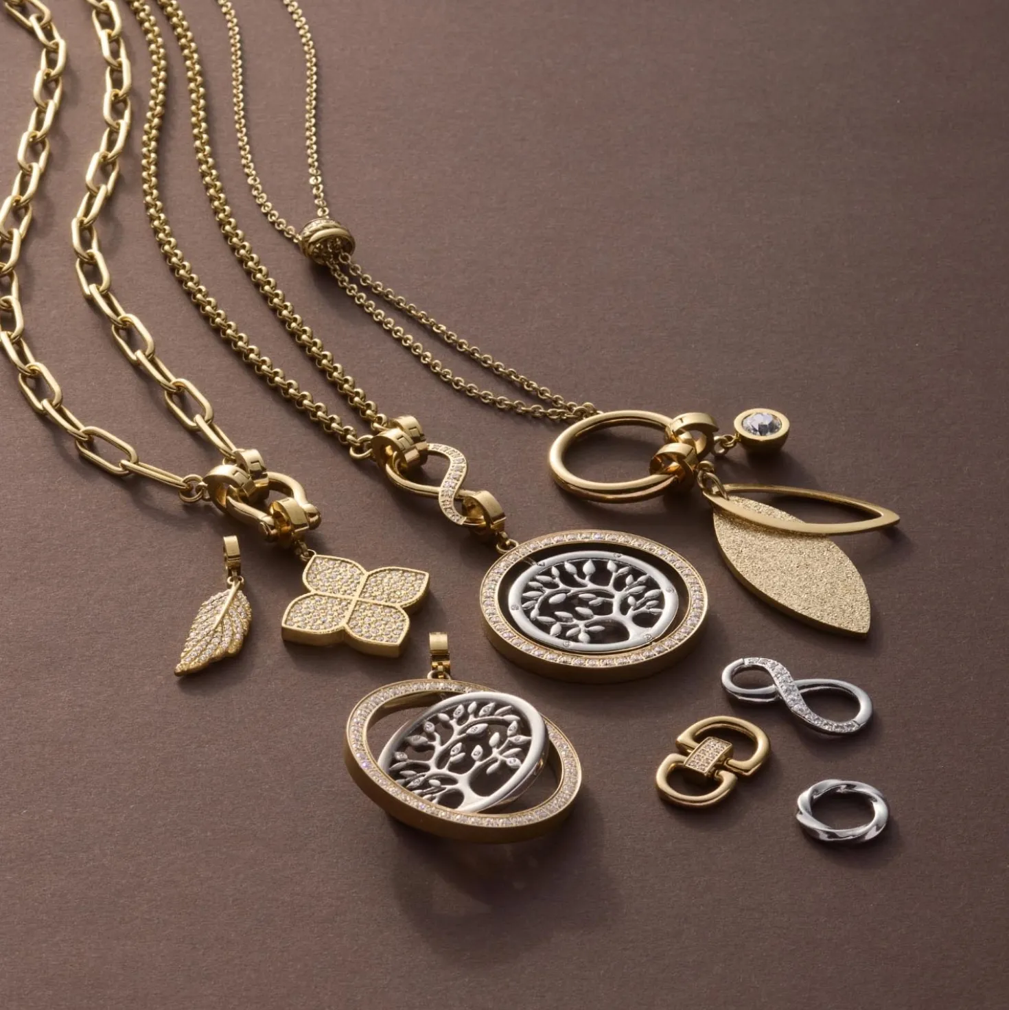 Anhänger FEDRA gold Clip & Mix