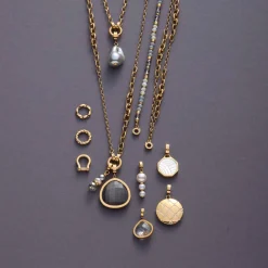 Anhänger JUVINGA WHITE Clip & Mix gold