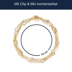 Armband REBECCA gold Clip & Mix