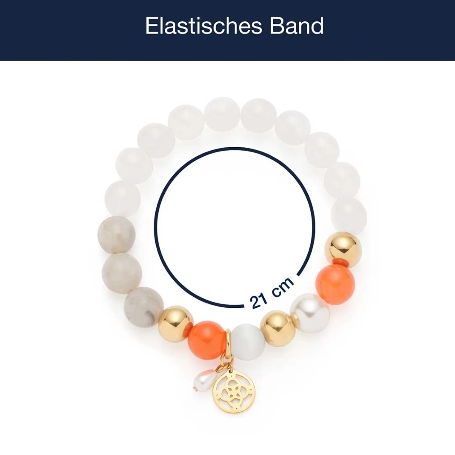 Armband SOLERA gold weiß