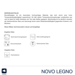 Becher NOVO LEGNO 320 ml 2er Set