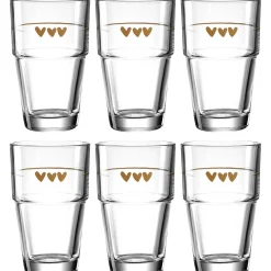 Becher SOLO 410 ml Herzen 6er-Set