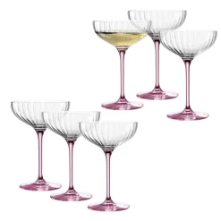Champagnerschale POESIA 260 ml rosé 6er-Set
