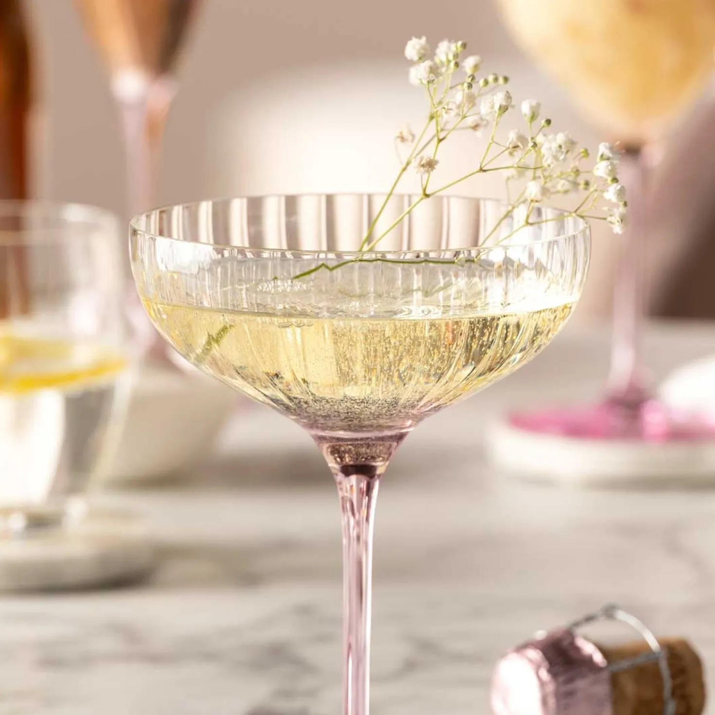 Champagnerschale POESIA 260 ml rosé 6er-Set