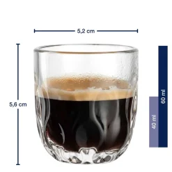 Espressoglas GOCCE 60ml 3. Variante 2er-Set