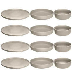 Geschirrset ROMA beige 12-teilig