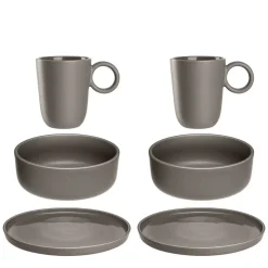 Geschirrset ROMA taupe 6-teilig