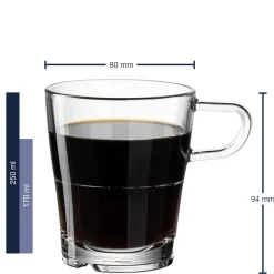 Glastasse SENSO 250 ml stapelbar 6er-Set