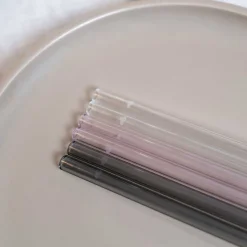 Glastrinkhalme SANO 18 cm 6er-Set + Reinigungsbürste