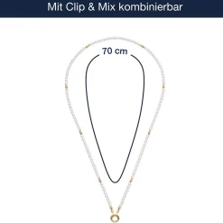 Halskette CHRISTA Clip & Mix 70 cm gold