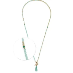 Halskette DONNA 80 cm türkis Sommer