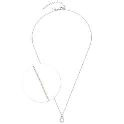 Halskette ISA 42 cm glitz/weiß