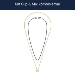 Halskette REBECCA 80 cm gold Clip & Mix