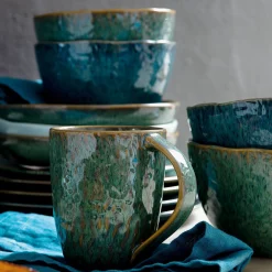 Keramikschale MATERA 15 cm blau 6er-Set