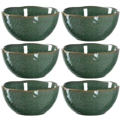 Keramikschale MATERA 12 cm grün 6er-Set
