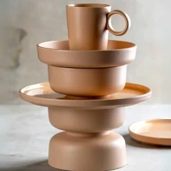 Keramikschale ROMA 16 cm apricot 6er-Set