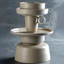 Keramikschale ROMA 16 cm beige 6er-Set