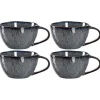 Keramiktasse MATERA 290 ml anthrazit 4er-Set