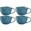 Keramiktasse MATERA 290 ml blau 4er-Set