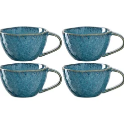 Keramiktasse MATERA 290 ml blau 4er-Set