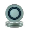 Keramikteller MATERA 23 cm blau 6er-Set
