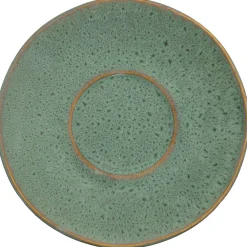 Keramikuntertasse MATERA 15 cm grün 4er-Set