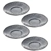 Keramikuntertasse MATERA 15 cm anthrazit 4er-Set