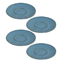 Keramikuntertasse MATERA 11 cm blau 4er-Set