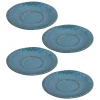 Keramikuntertasse MATERA 15 cm blau 4er-Set