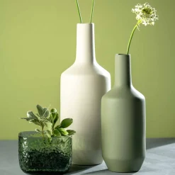 Keramikvase MILANO 40 cm grün
