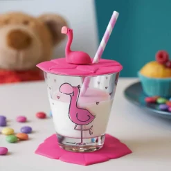 Kindertrinkset BAMBINI 3-teilig Flamingo