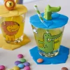 Kindertrinkset BAMBINI 9-teilig Löwe/Krokodil/Elefant