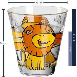 Kindertrinkset BAMBINI 9-teilig Löwe/Krokodil/Elefant