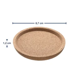 Korkuntersetzer GOCCE 9 cm 4er-Set