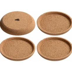 Korkuntersetzer GOCCE 9 cm 4er-Set