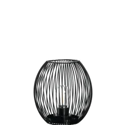 Laterne mit LED CASOLARE 18 cm schwarz