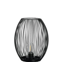 Laterne mit LED CASOLARE 24 cm schwarz