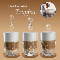 Latte Macchiato Glas GOCCE 380ml 1. Variante 2er-Set