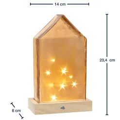 LED Haus 22 cm amber MAGICO