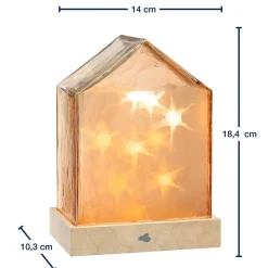 LED Haus 18 cm amber MAGICO