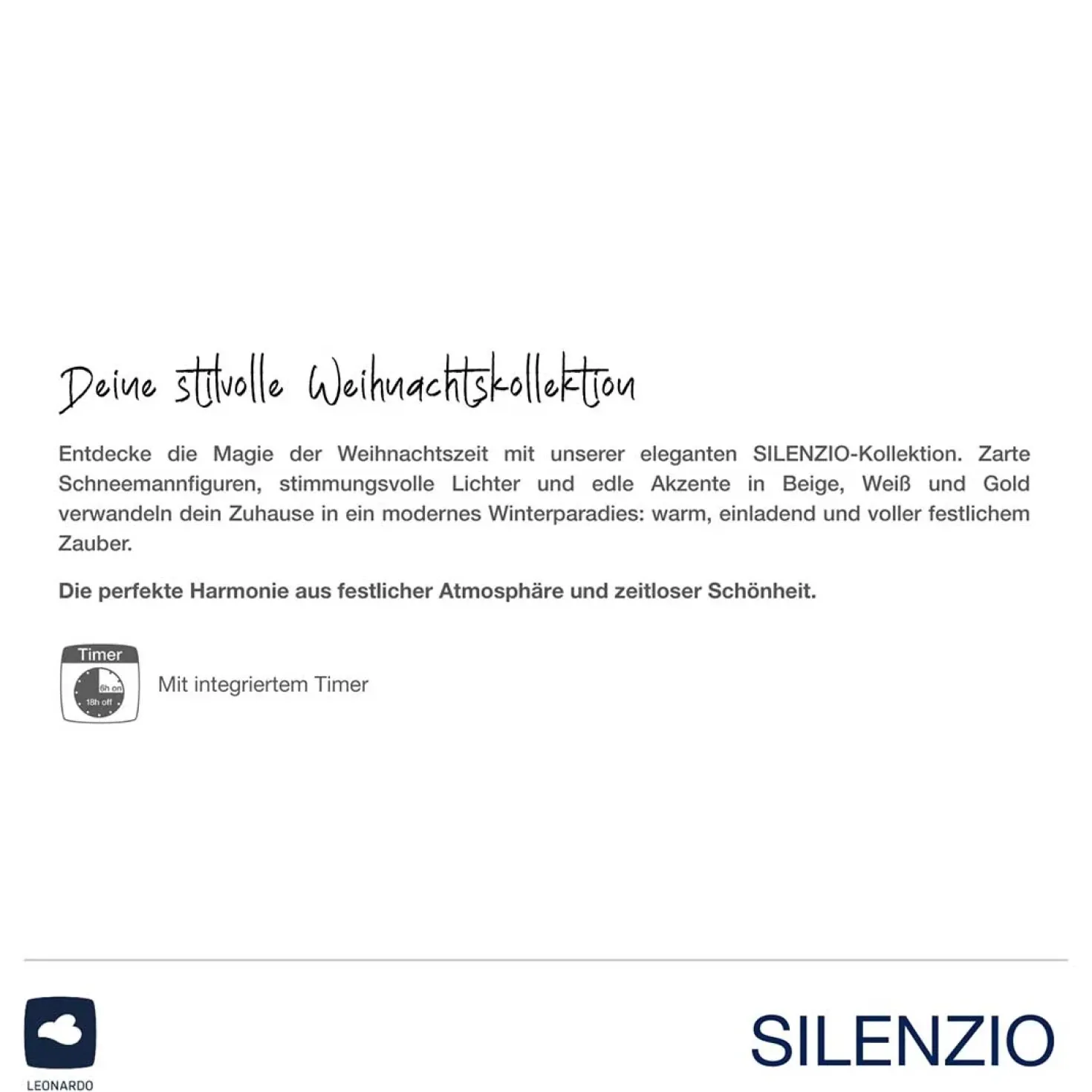 LED Laterne SILENZIO 26 cm schwarz