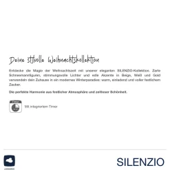 LED Laterne SILENZIO 18 cm schwarz