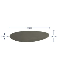 Platzset GOCCE 34 x 48 cm grau