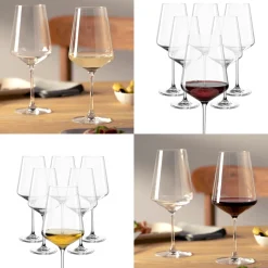 PUCCINI Rotweinglas 750 ml & Weißweinglas 560 ml 12er-Set