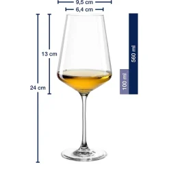 PUCCINI Sektglas 280 ml & Weißweinglas 560 ml 12er-Set