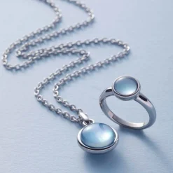 Ring Bea 20 grau blau