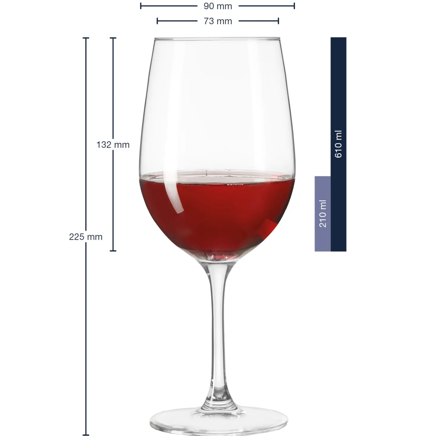 Rotweinglas CIAO+ 610ml 6er-Set