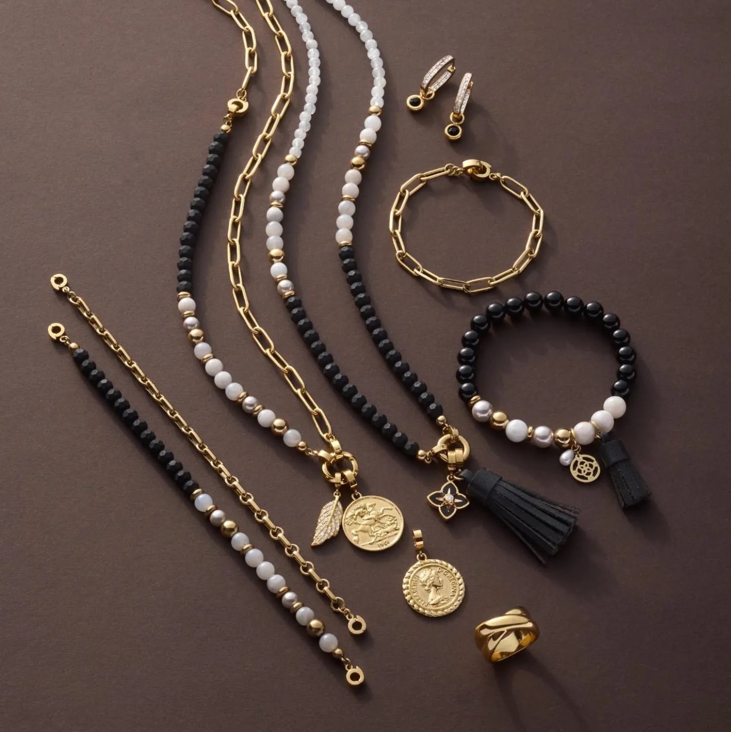 Set/2 Anhänger BLACKY silber/schwarz Beauty's