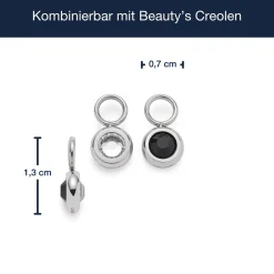 Set/2 Anhänger BLACKY silber/schwarz Beauty's