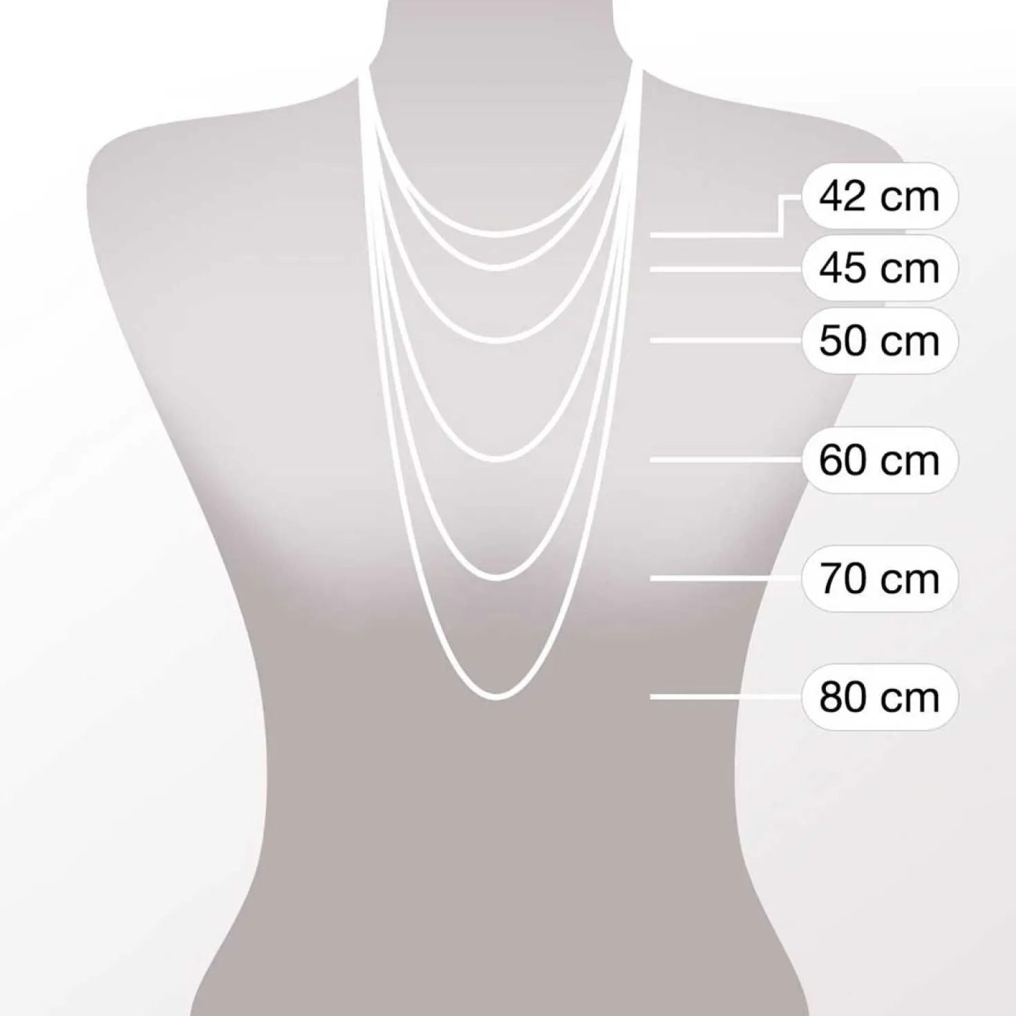 Set Halskette ESTHER 69 cm Clip & Mix